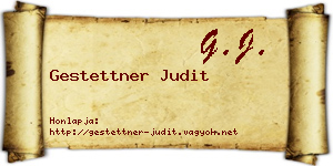 Gestettner Judit névjegykártya